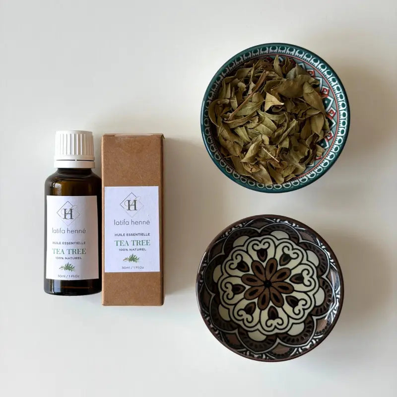 Huile essentielle de tea tree - pour pâte de henné