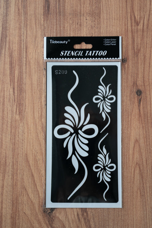 Lot de 5 pochoirs - Tatouage éphémère DIY