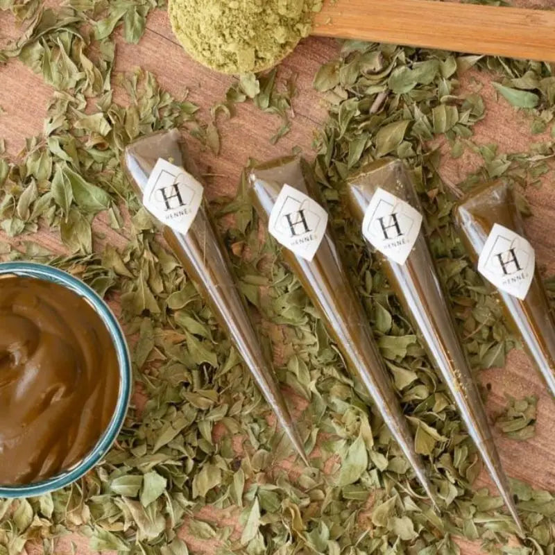 cône de henné naturel BAQ du Rajasthan tracé fluide