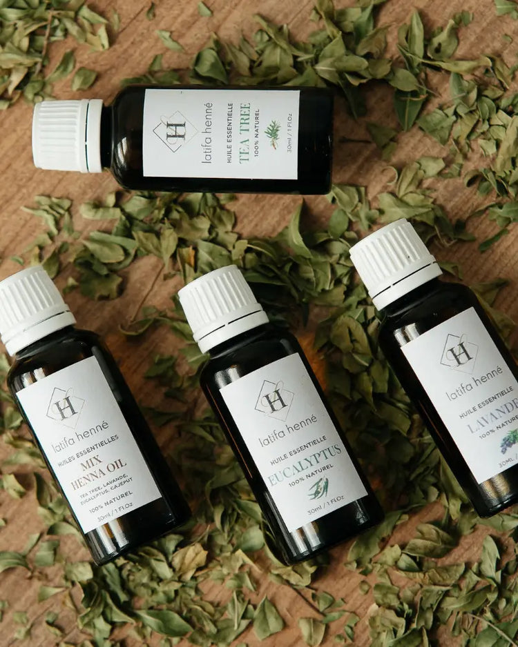 Huiles essentielles pour préparation pâte de henné - Tatouage éphémère