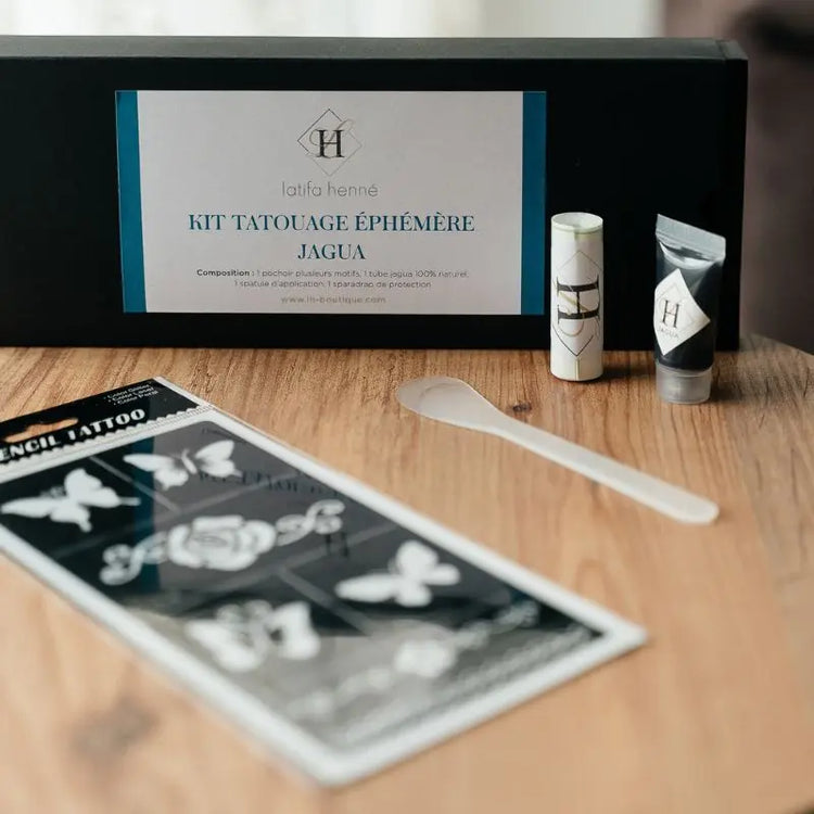 Kit pochoirs DIY - Tatouages éphémères henné et jagua