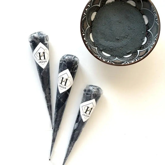 Gel de jagua en cône - tatouage noir bleuté