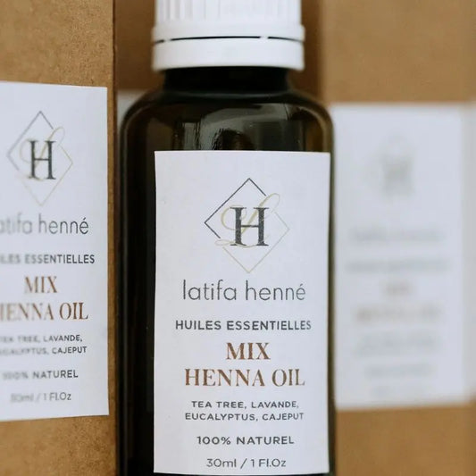 Bouteille huile essentielle henna mix oil