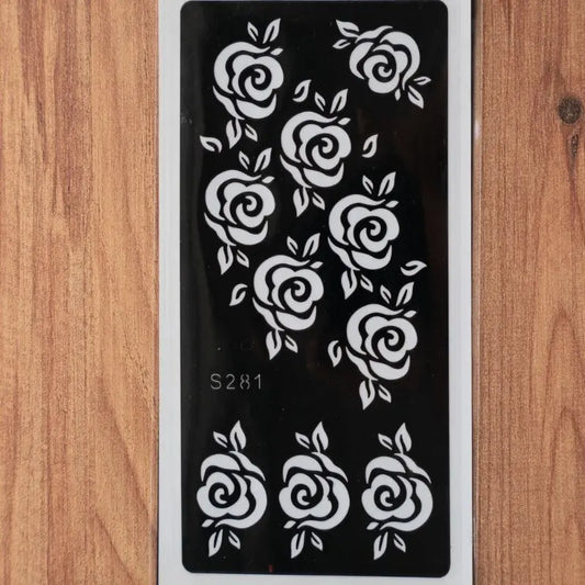 Lot de 5 pochoirs - Tatouage éphémère DIY