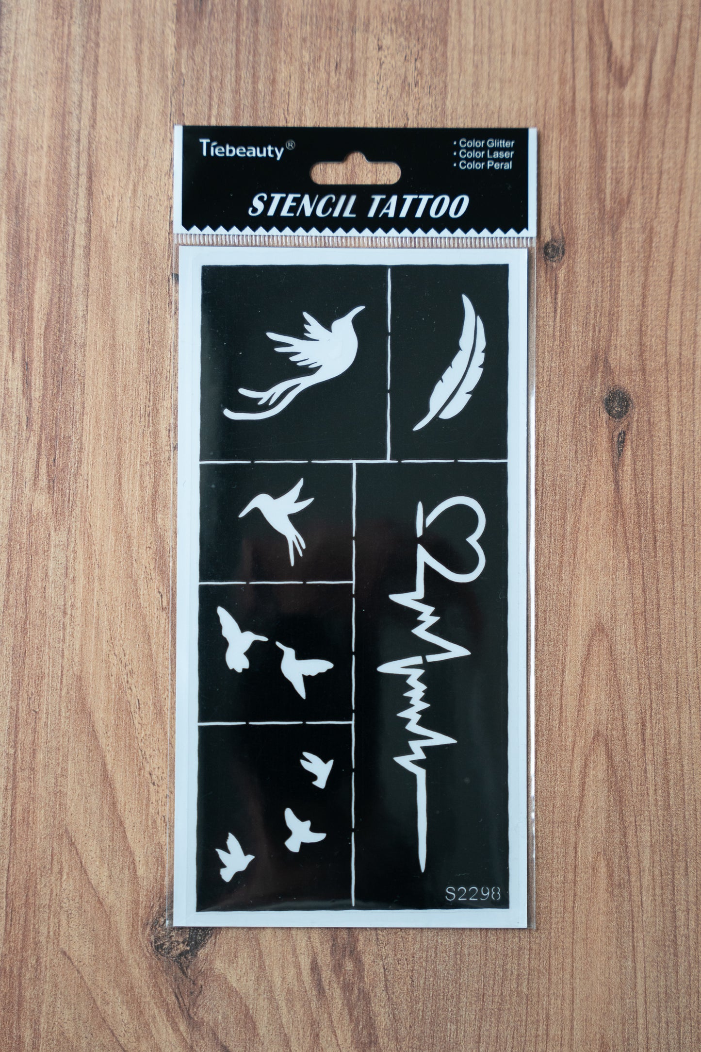 Lot de 5 pochoirs - Tatouage éphémère DIY