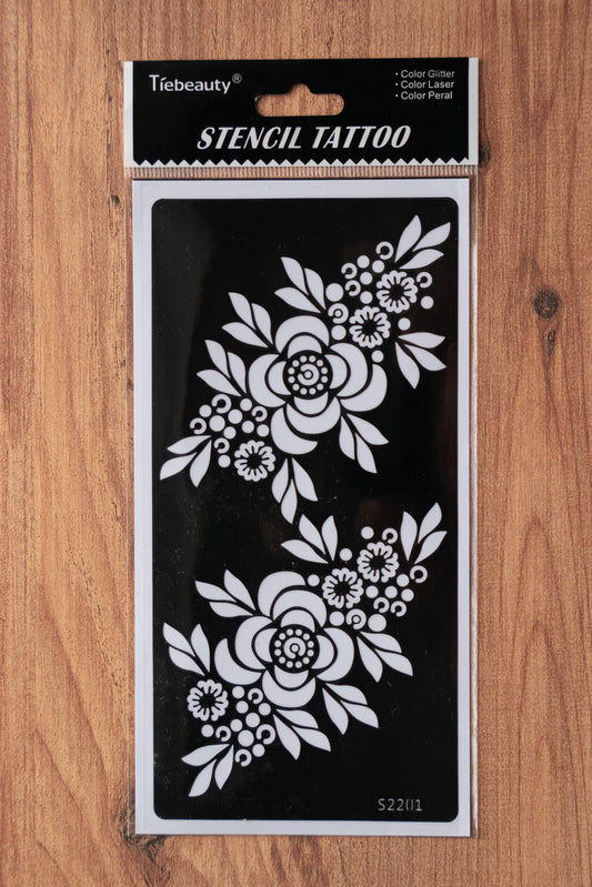 Lot de 5 pochoirs - Tatouage éphémère DIY