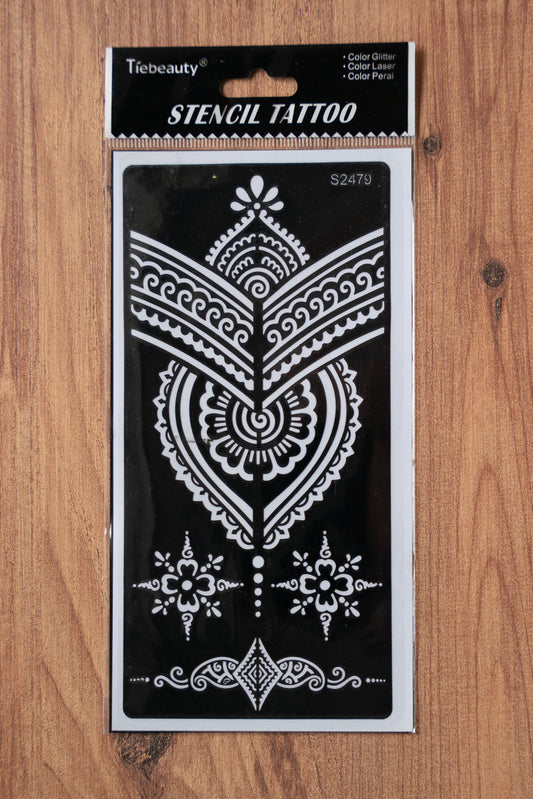 Lot de 5 pochoirs - Tatouage éphémère DIY