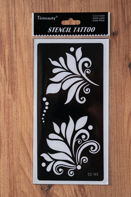 Lot de 5 pochoirs - Tatouage éphémère DIY